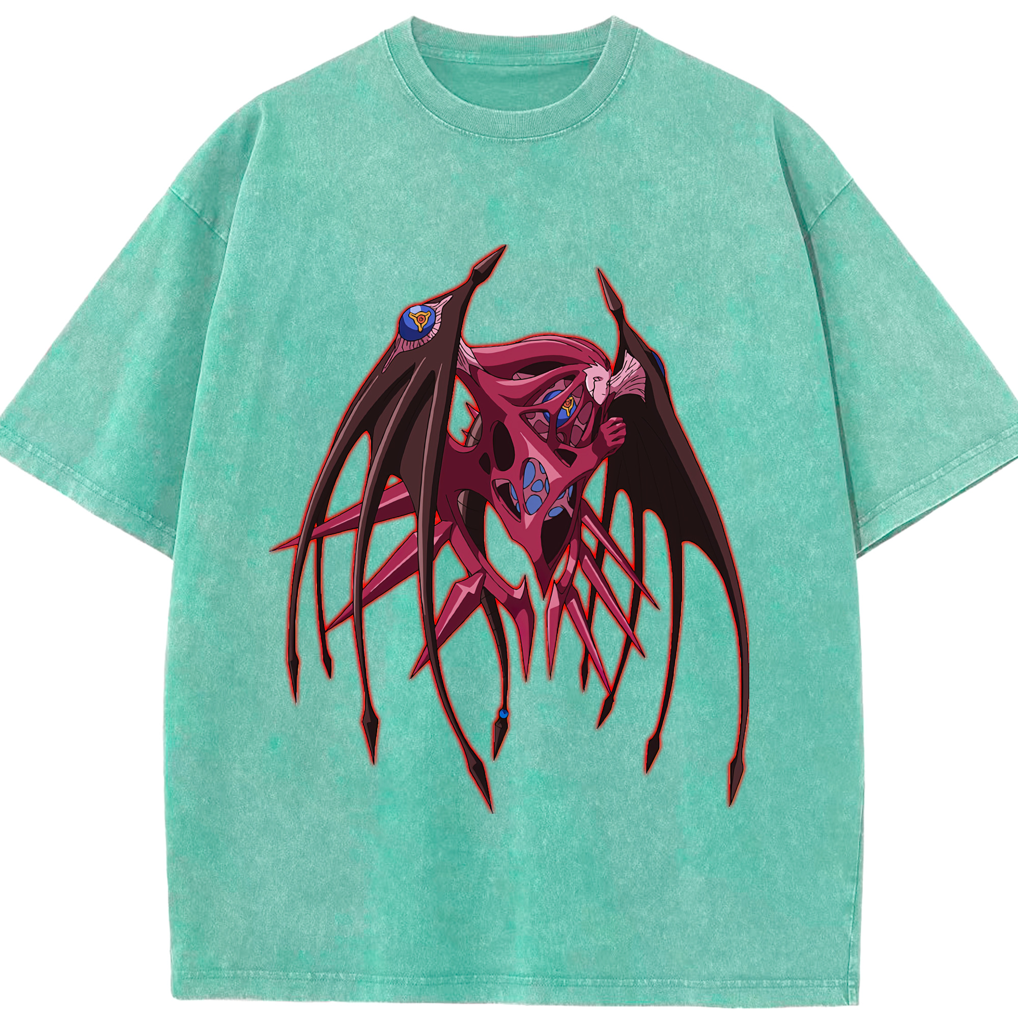 （画像用） 遊☆戯☆王 Yu-Gi-Oh! 綿100% ヴィンテージ風 半袖Tシャツ（フロントプリント）